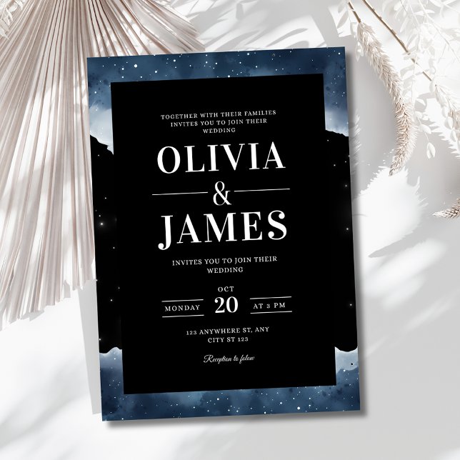 Faire-part de mariage Nuit étoilée, Mariage célest (Créateur téléchargé)