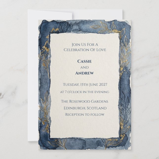 Faire-part de mariage numérique pour domaine écoss (Devant)