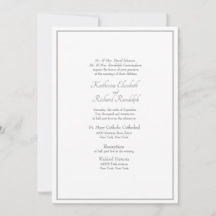 Faire-part de mariage officiel avec les deux paren