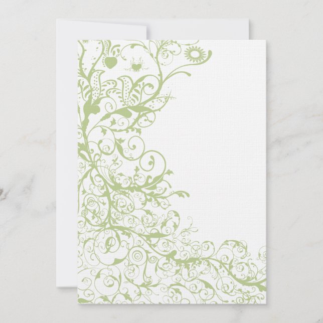 Faire-part de mariage Oiseaux & Tourbillons Hydran (Devant)