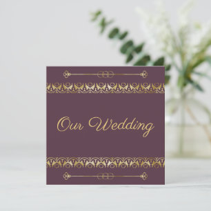 Faire-part de mariage Or de luxe