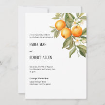 Faire-part de mariage Orange Blossom