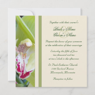 Faire-part de mariage orchidée