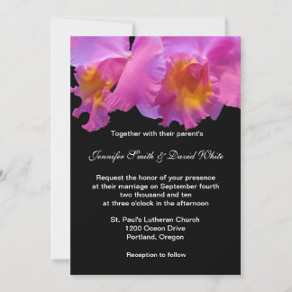 Faire-part de mariage orchidée