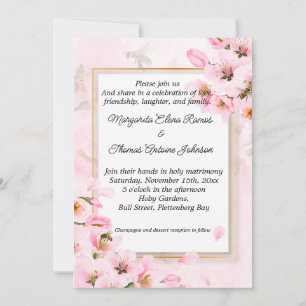 Faire-part de mariage ou faire-part rose