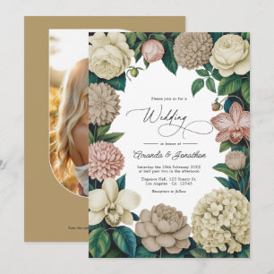 Faire-part de mariage Oyster Pearl, Soft Taupe & C