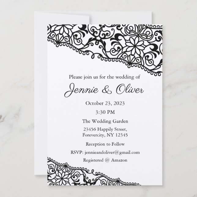 Faire-part de mariage, Papeterie de mariage, Marié (Devant)