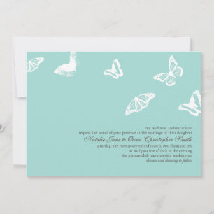 Faire-part de mariage papillon