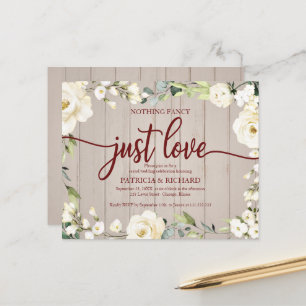 Faire-part de mariage pas cher avec motif floral s