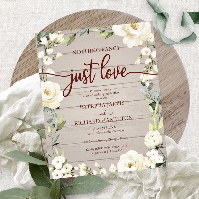 Faire-Part de Mariage Pas Cher Fleur Simple (Créateur téléchargé)