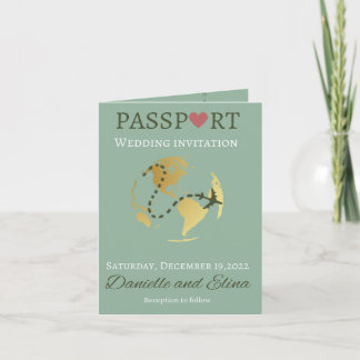 faire-part de mariage passeport