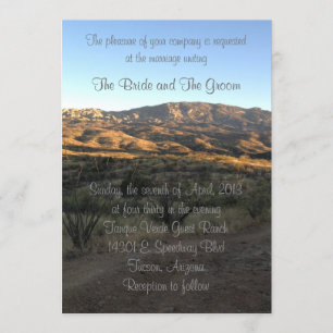 Faire-part de mariage Paysage du désert