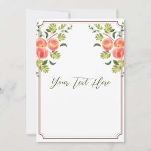 Faire-part de mariage Peach Tree 5x7"