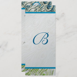 Faire-part de mariage Peacock Feather