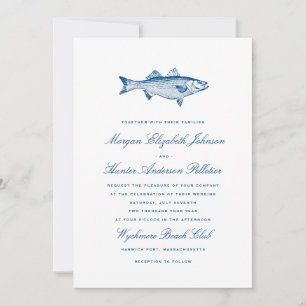 Faire-part de mariage pêche Mariage nautique