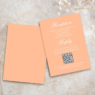 Faire-part de mariage pêche RSVP Réception