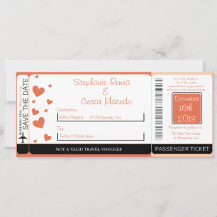 Faire-part de mariage Penguin Love/Hear Boarding P