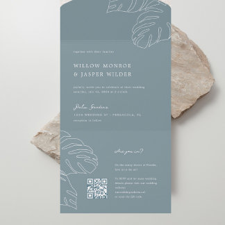 Faire-part de mariage Pensacola avec RSVP QR Code