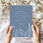 Faire-part de mariage Périwinkle fleur sauvage<br><div class="desc">Faire-part de mariage Périwinkle fleur sauvage</div>