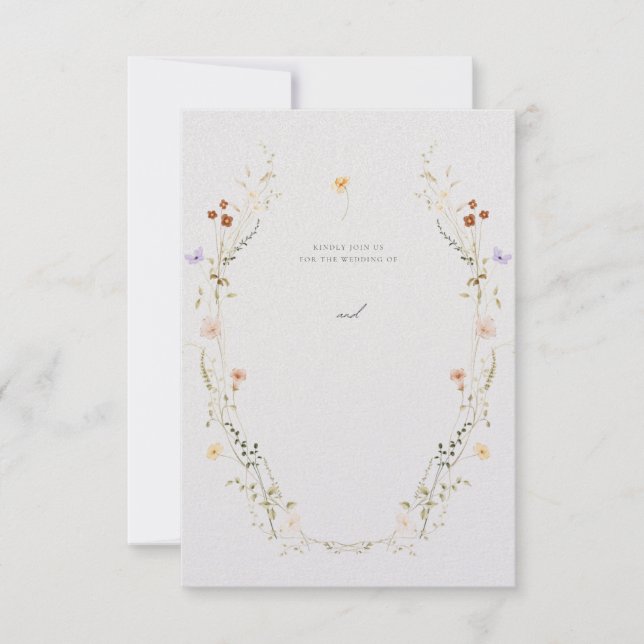 Faire-part de mariage personnalisable (Devant)
