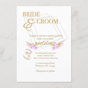 Faire-part de mariage personnalisable