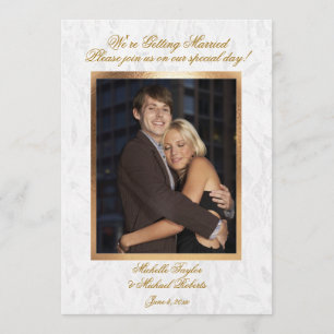 Faire-part de mariage personnalisable de photo