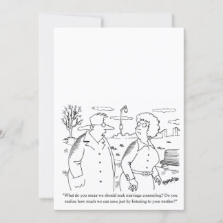 Faire-part de mariage personnalisable humoristique