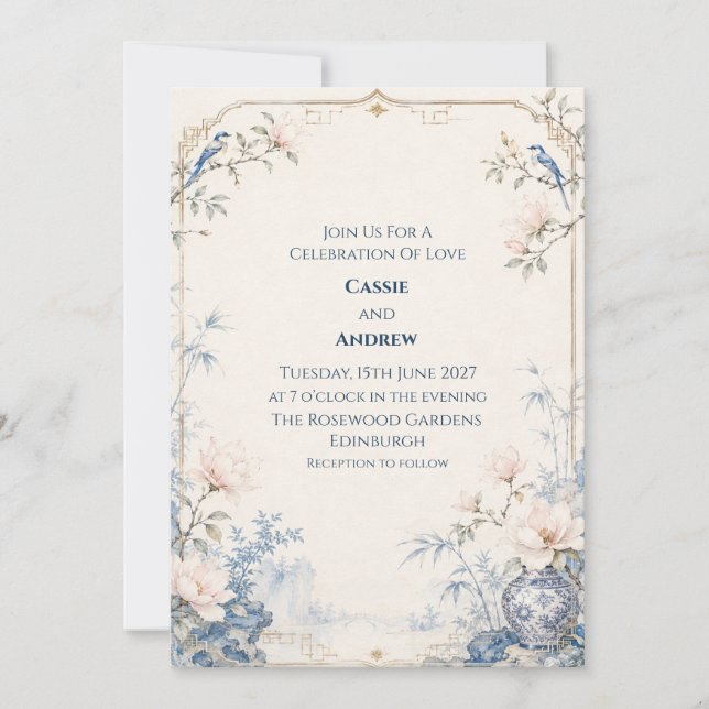 Faire-part de mariage personnalisé (Devant)