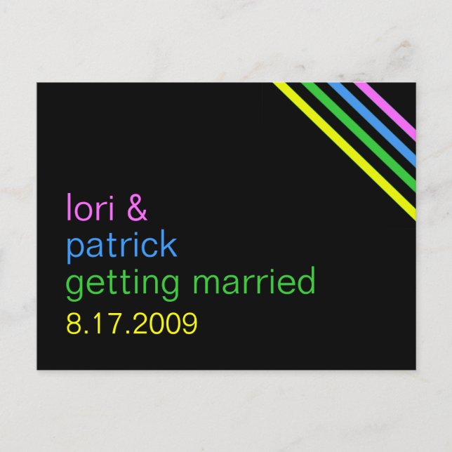 Faire-Part de Mariage Personnalisé Hues (Devant)