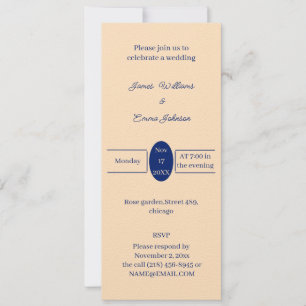 Faire-part de mariage personnalisée simple beige