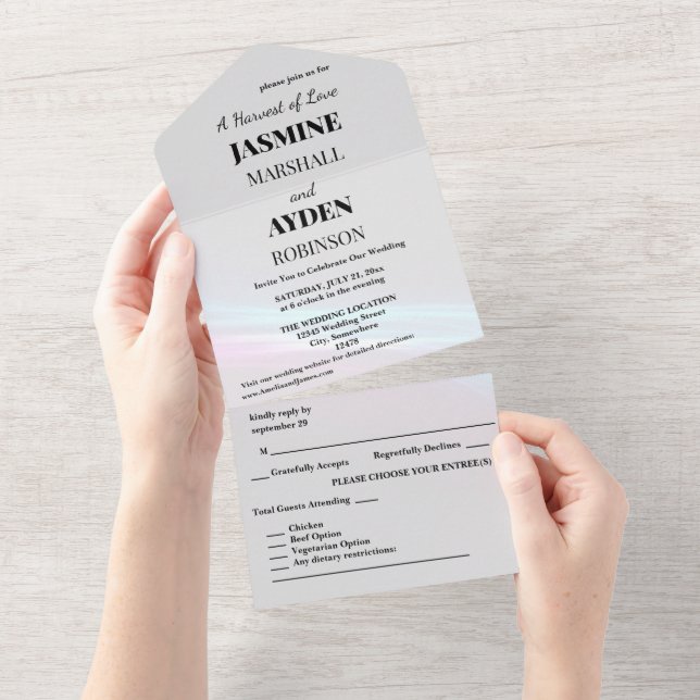 Faire-part de Mariage Personnalisés Élégants (Déchirure)