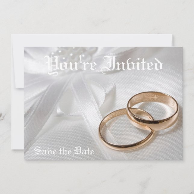 Faire-part de mariage personnalisés & RSVP- Sauveg (Devant)