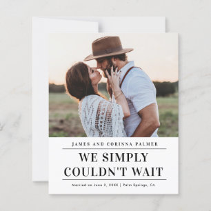 Faire-part de mariage photo à petit budget