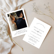 Faire-part de mariage photo artistique | Moderne M
