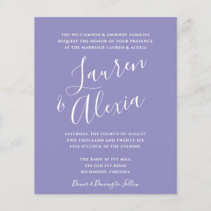 Faire-part de mariage photo Budget de script moder