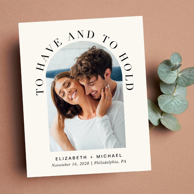 Faire-part de mariage photo Budget Modern Arch (Créateur téléchargé)