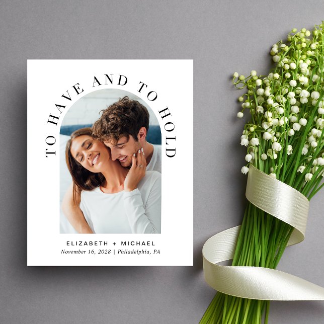 Faire-part de mariage photo Budget Moderne Arc (Créateur téléchargé)