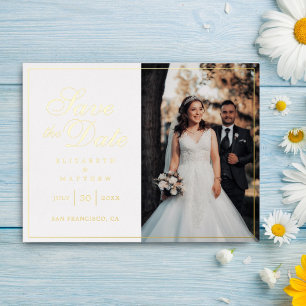 Faire-Part de Mariage Photo Chic Moderne