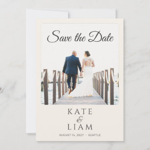 Faire-Part de Mariage Photo Ciel Minimaliste