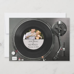 Faire-part de mariage photo DJ