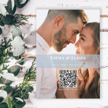 Faire-part de mariage photo Dusty Blue | Enregistr