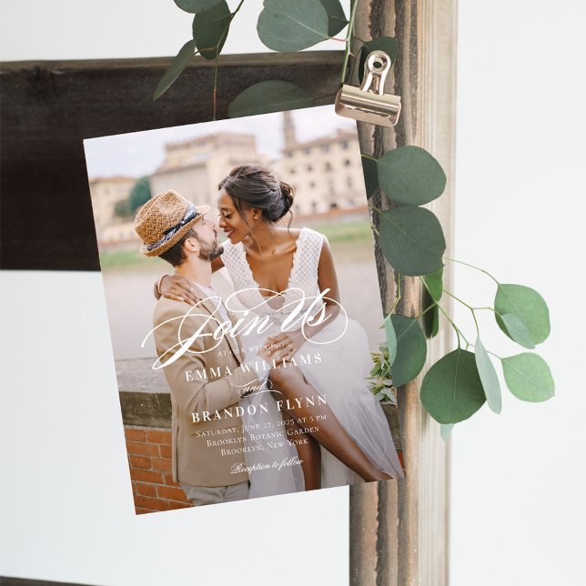 Faire-part de mariage photo écriture poétique PSC (Créateur téléchargé)