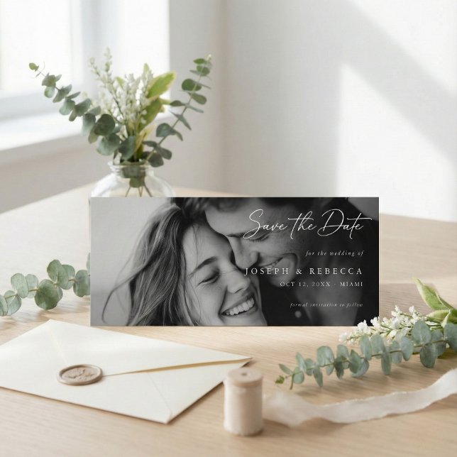 Faire-part de mariage photo élégant ROMANTIQUE (Créateur téléchargé)