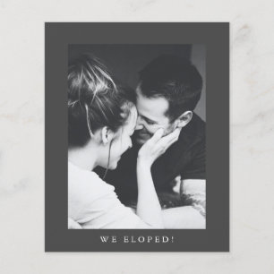 Faire-part de mariage photo évasion Budget Minimal