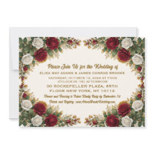 Faire-part de mariage photo floral Rose de New Yor