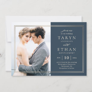 Faire-part de mariage photo frontière Posh PBD