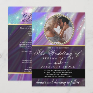 Faire-part de mariage photo Holographique personna