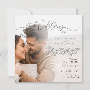 Faire-part de mariage photo légère minimaliste sim