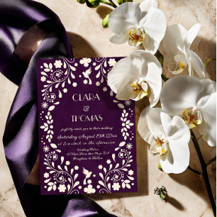 Faire-part de mariage photo mariage mexicain en iv