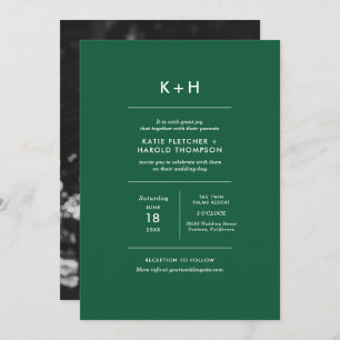 Faire-part de mariage photo minimaliste